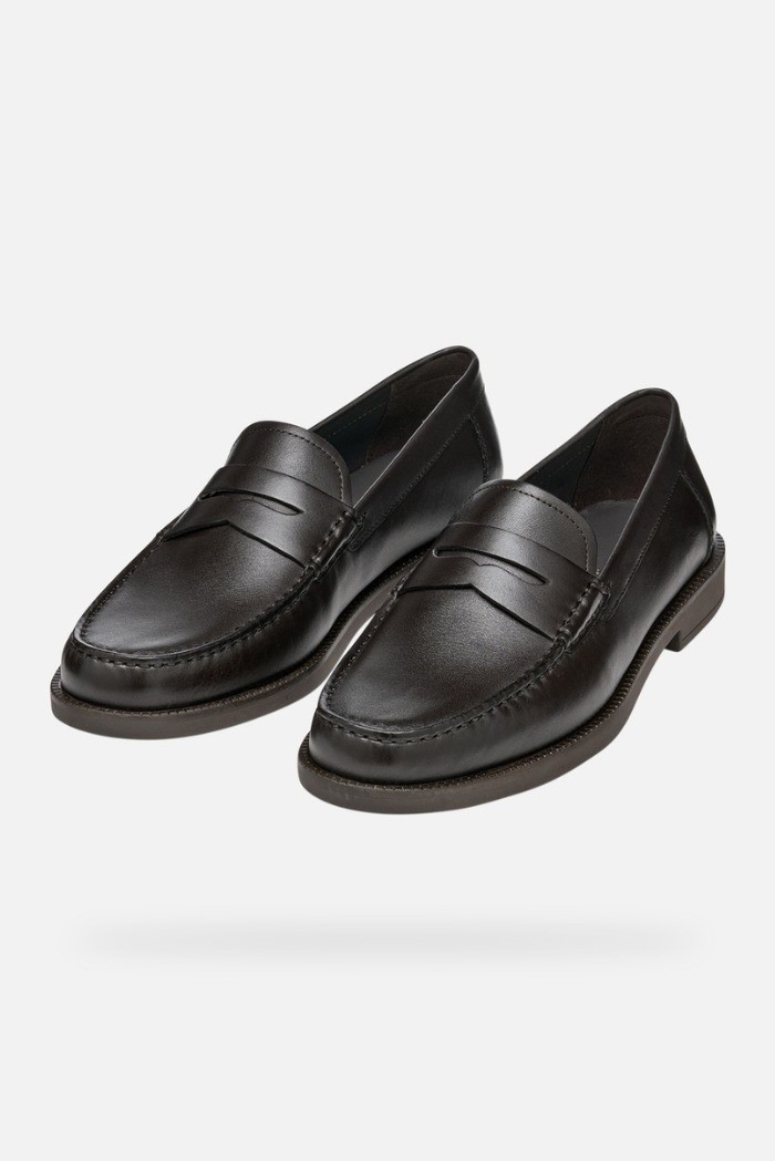 Geox mocassino in pelle Recanati U55HVD00043 [e0ded69a]