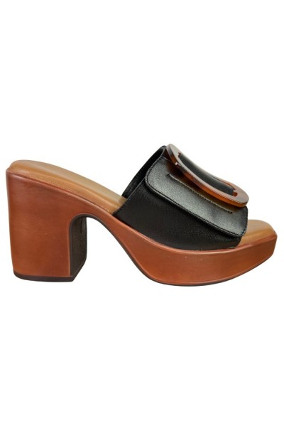 MNG Collection sandalo in pelle con tacco alto 9351 [220345d9]