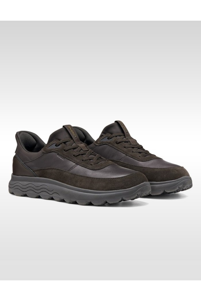 Geox sneaker in nappa e camoscio Spherica Plus U56MPA08522 [c84bb3ed]
