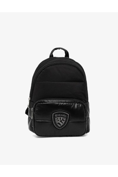 Blauer zaino trapuntato con logo F6WAVE04/PAD [b6b8b349]