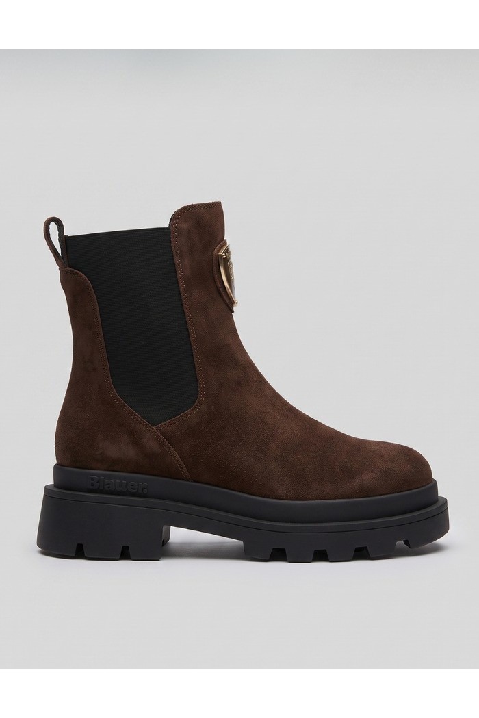 Blauer scarponcino in suede F6KIMMEL12/SUE [f629dddb]