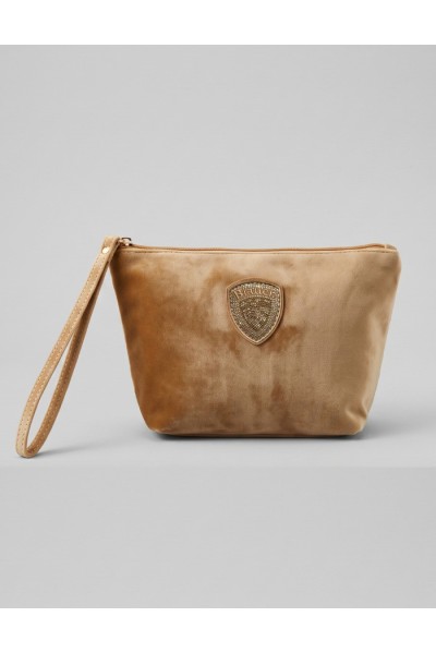 Blauer pochette in velluto F6DEBBY01/CLU — 805219040080605_1