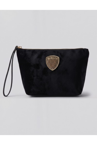 Blauer pochette in velluto F6DEBBY01/CLU — 805219040080605_3