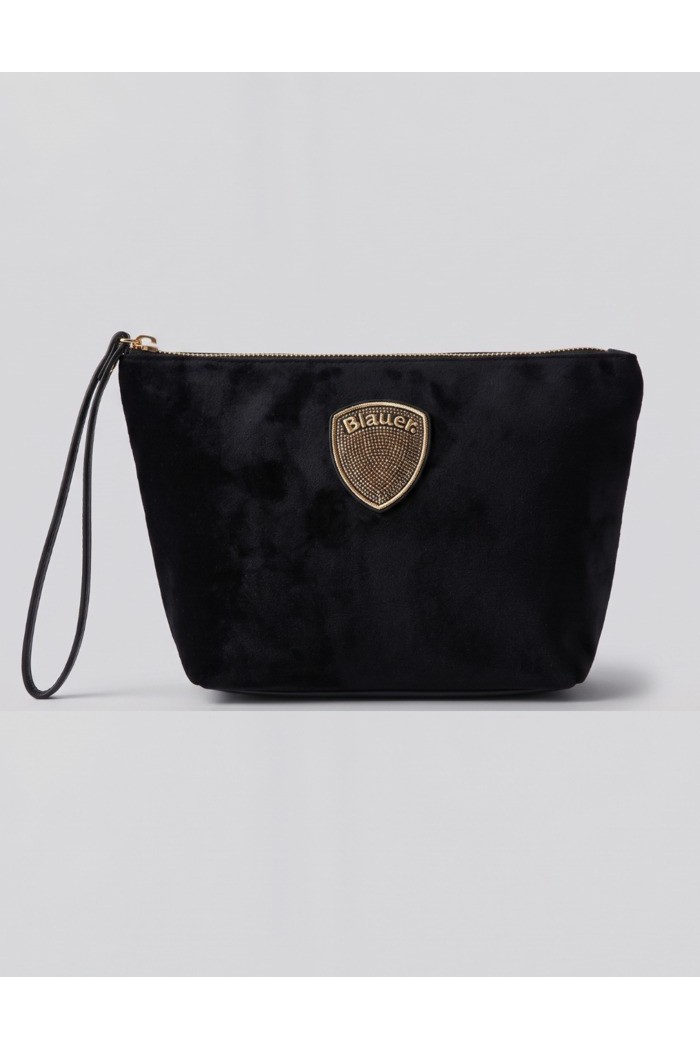 Blauer pochette in velluto F6DEBBY01/CLU [b436fd62]