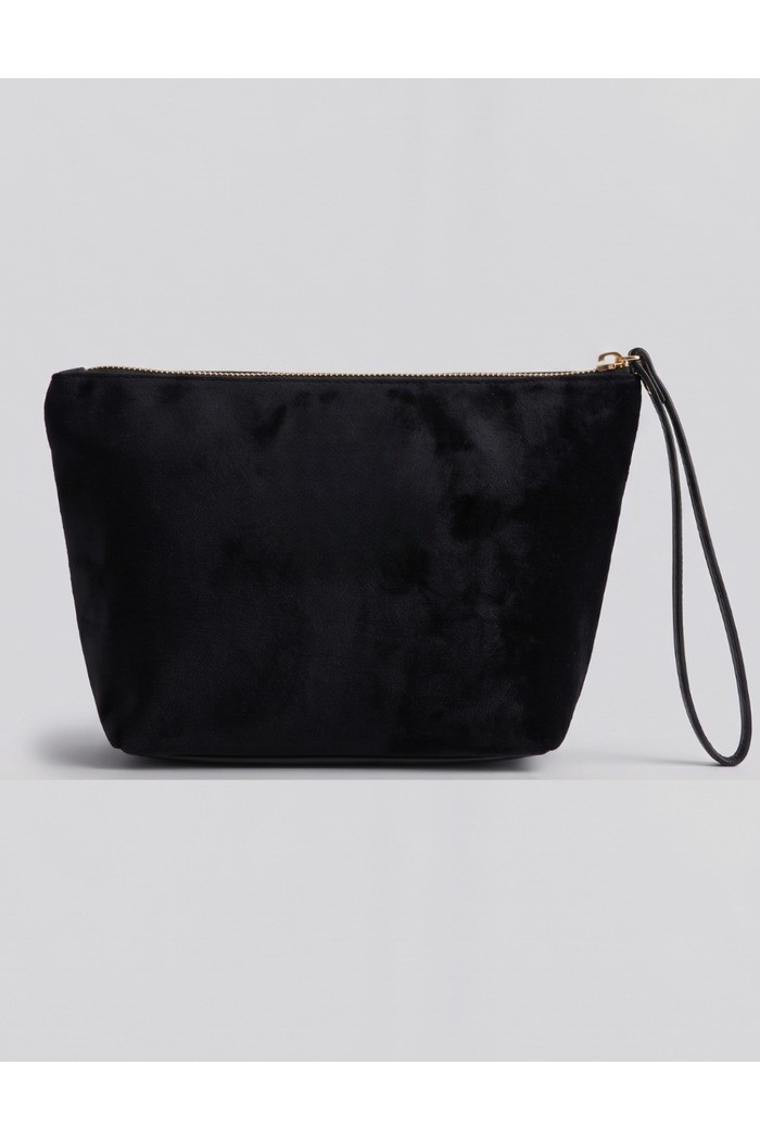 Blauer pochette in velluto F6DEBBY01/CLU [6d10be6f]