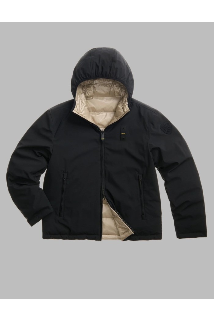 Blauer piumino reversibile nylon neoprene Ballard 26WBLUC06063-005480 [35df799b]