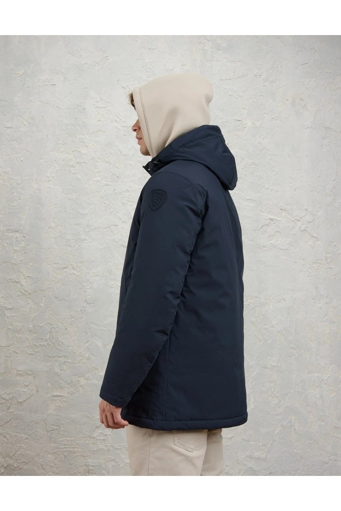 Blauer parka con cappuccio removibile Chester 26WBLUK03062-005480 [ae9ff758]
